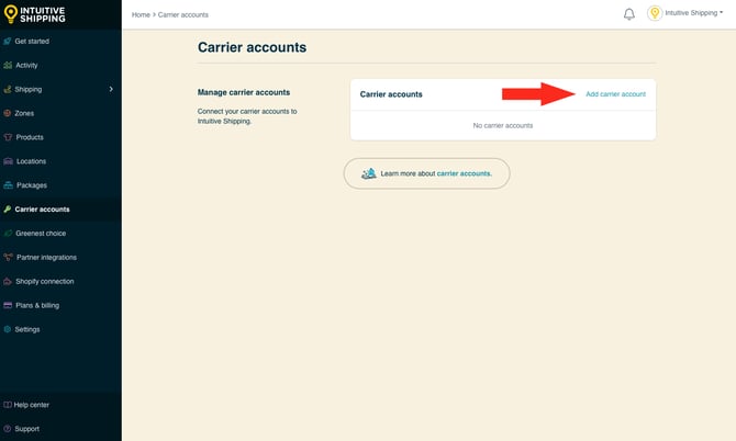 IS - Carrier Accounts - Add Carrier Account-2