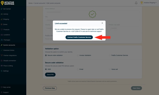 IS - Carrier Accounts - Contact FedEx Customer Service-3