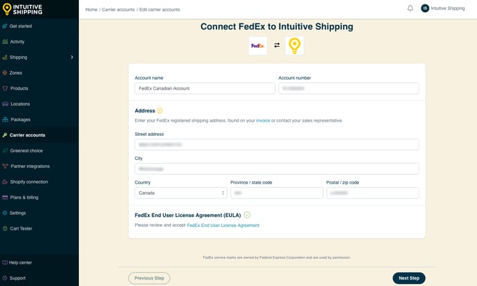 IS - Carrier Accounts - FedEx Reconnect Account Details-2