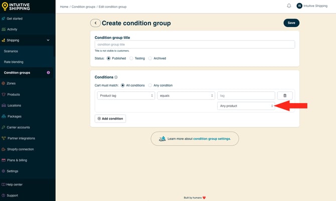 IS - Condition Groups - Additional Product Setting