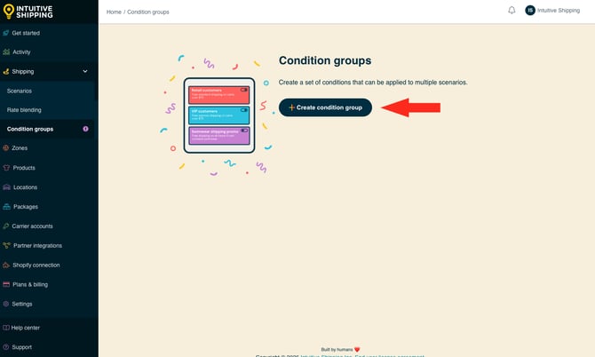 IS - Condition Groups - Create First Condition Group