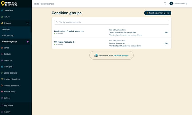 IS - Condition Groups - List VIP and Local-2