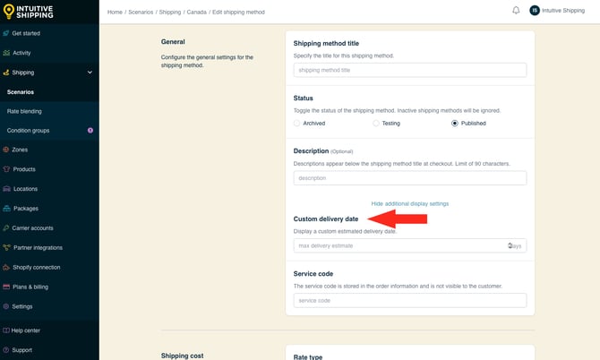 IS - Custom Shipping Method - Custom Delivery Date-2