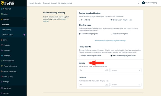 IS - Custom Shipping Method - Custom Shipping Blending Mark Up