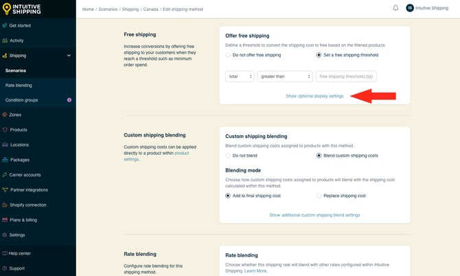 IS - Custom Shipping Method - Free Shipping Threshold - Show Optional Display Settings-2