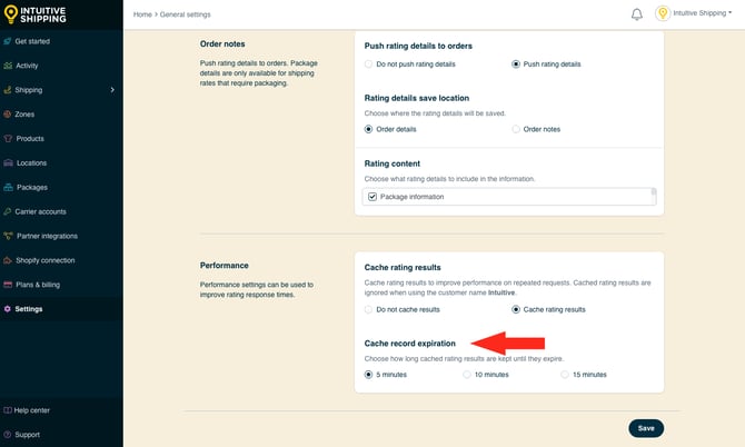 IS - General Settings - Cache Rating Expiration