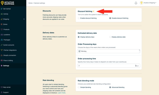 IS - General Settings - Discount Fetching