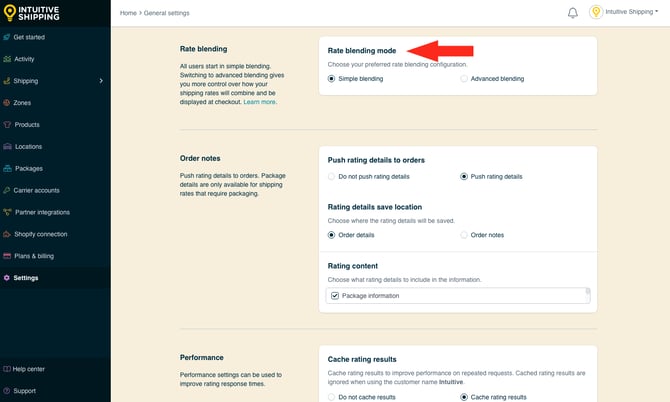 IS - General Settings - Rate Blending Mode