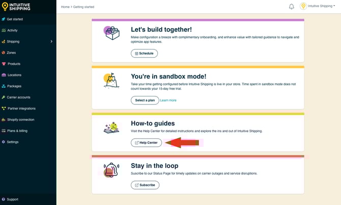 IS - Getting Started - Help Center