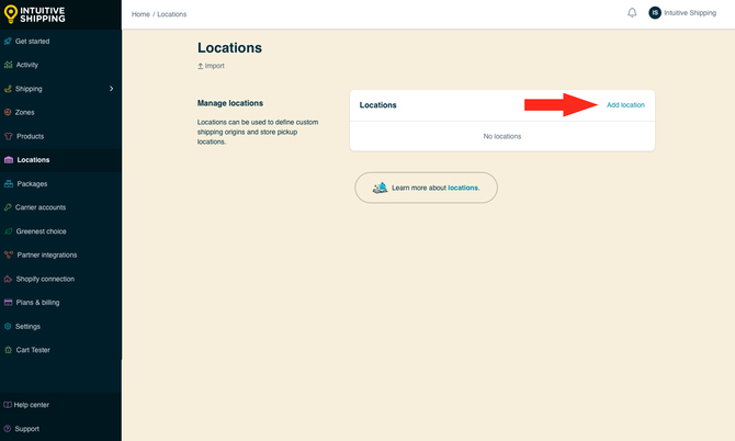 IS - Locations - Add Location