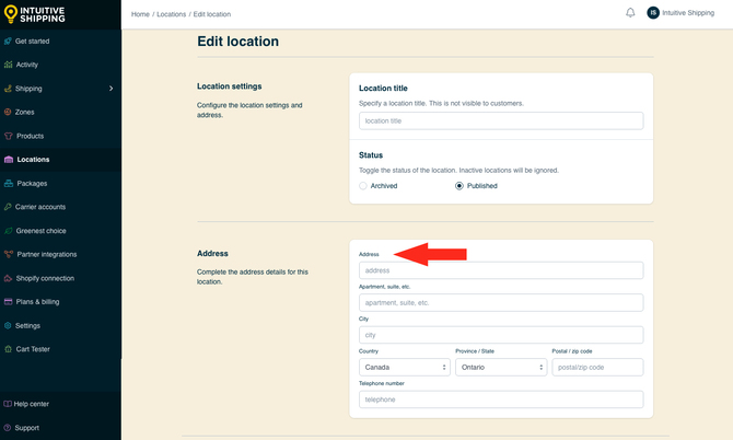 IS - Locations - Address