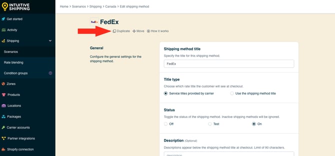 IS - Parcel Service Shipping Method - Duplicate FedEx