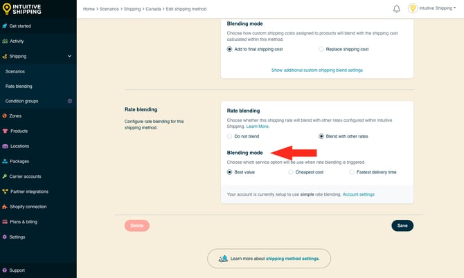 IS - Parcel Service Shipping Method - Simple Blending Mode