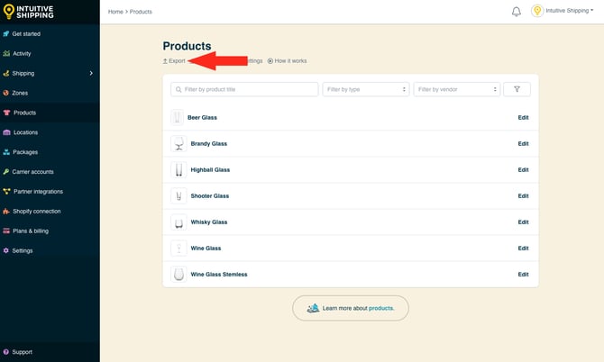 IS - Products - Export