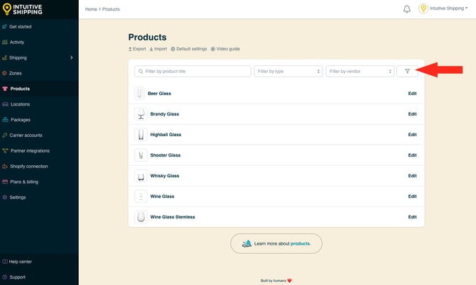 IS - Products - Filter Icon Button