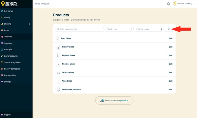 IS - Products - Filter Products