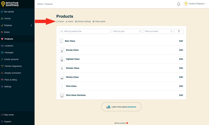IS - Products - Products Export