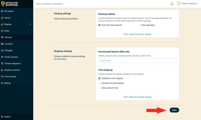 IS - Products - Save