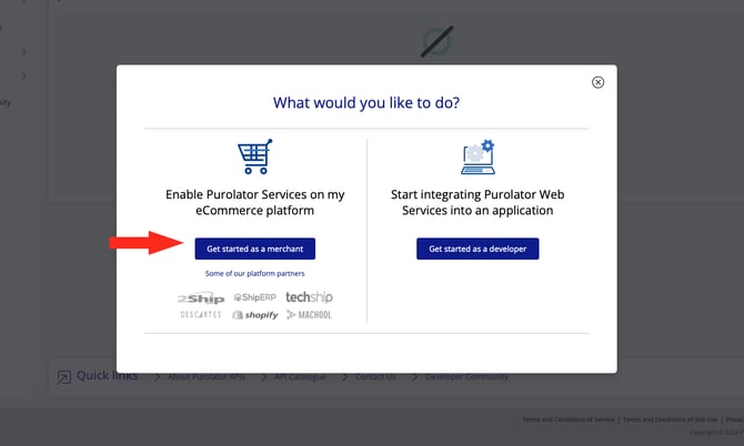 IS - Purolator - Get Started As Merchant