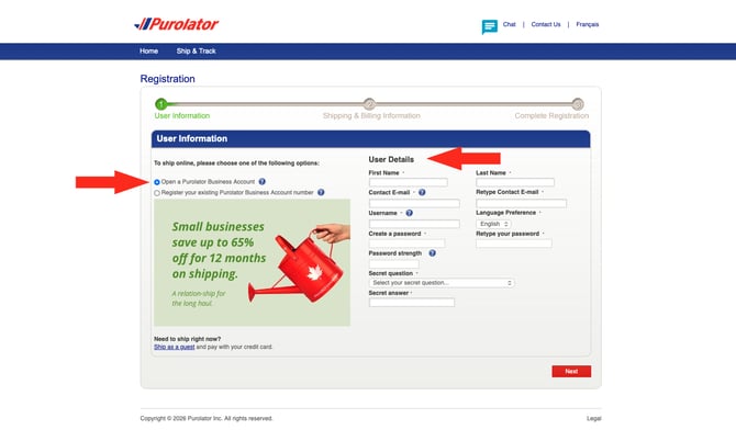 IS - Purolator - User Information