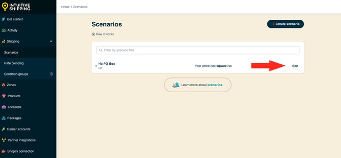 IS - Scenario -  Edit No PO Box