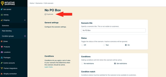 IS - Scenario - Duplicate No PO Box