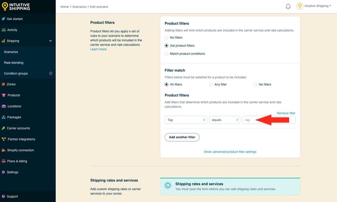 IS - Scenarios - Enter Filter Value