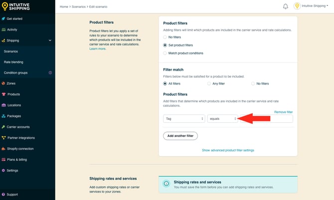 IS - Scenarios - Select Filter Logic