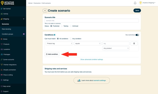 IS - Scenarios - Add Condition