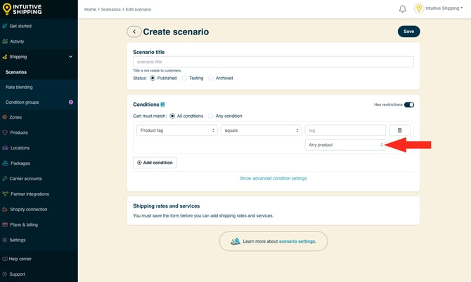 IS - Scenarios - Additional Product Setting