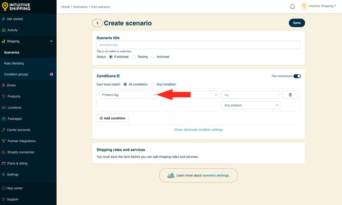 IS - Scenarios - Condition Type