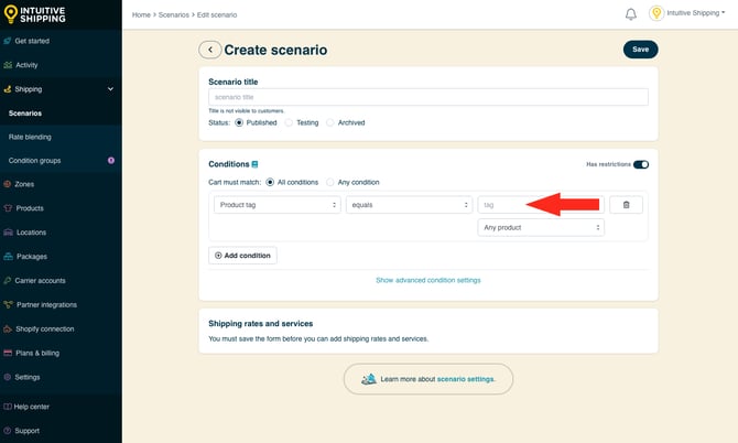 IS - Scenarios - Condition Value