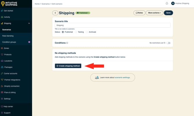IS - Scenarios - Create A Shipping Method-2