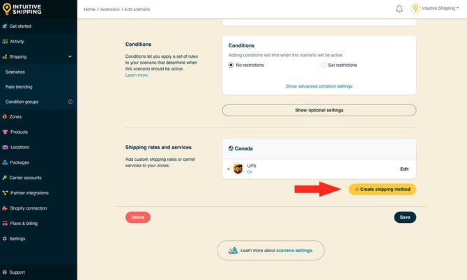 IS - Scenarios - Create New Shipping Method with UPS Canada