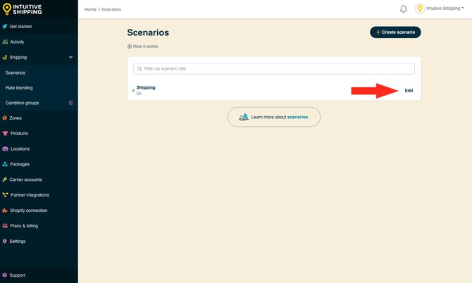 IS - Scenarios - Edit Shipping Method