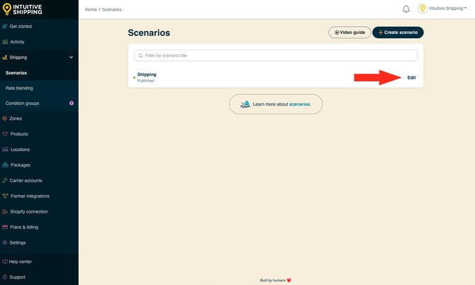 IS - Scenarios - Edit Shipping