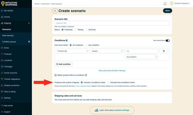 IS - Scenarios - Products With Custom Shipping