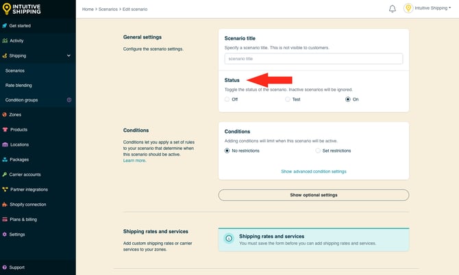 IS - Scenarios - Scenario Status