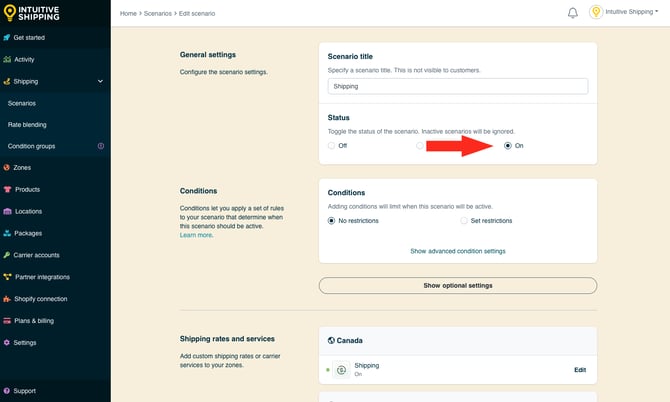 IS - Scenarios - Status On