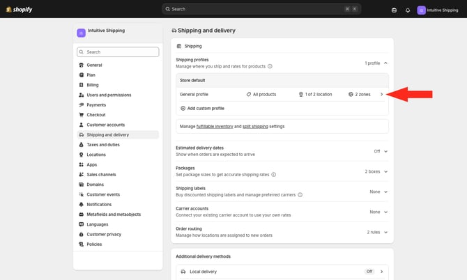 IS - Shopify - General Profile