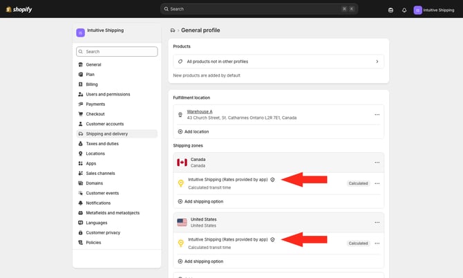 IS - Shopify - Zone Rate Provider IS