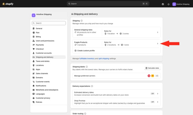 IS - Shopify Edit Custom Profile