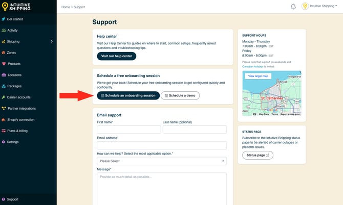 IS - Support - Book Onboarding Appointment