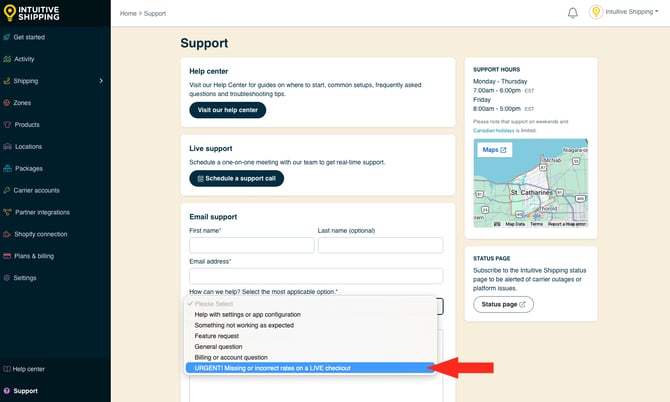 IS - Support - Email Urgent Support