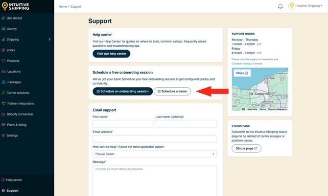 IS - Support - Schedule A Demo