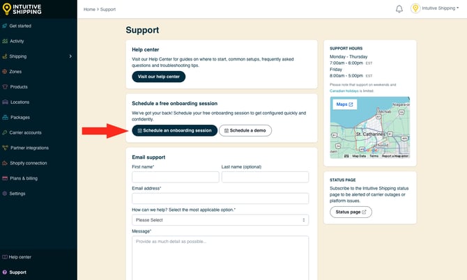 IS - Support - Schedule Onboarding