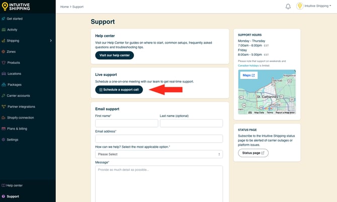 IS - Support - Schedule Support Call