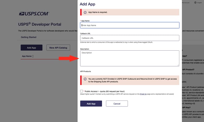 IS - USPS - App Description