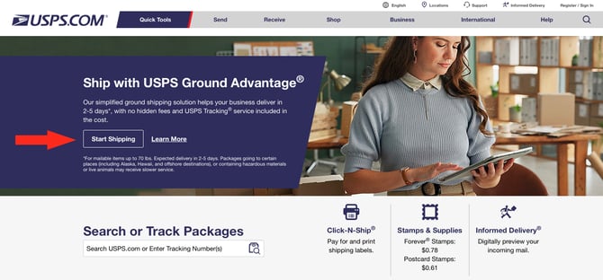 IS - USPS - Start Shipping