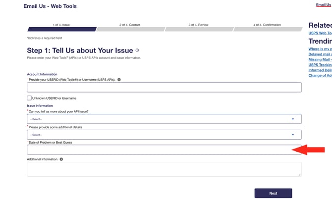 IS - USPS - Todays Date